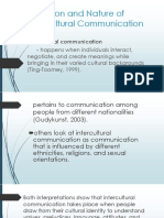 Definition and Nature of Intercultural Communication