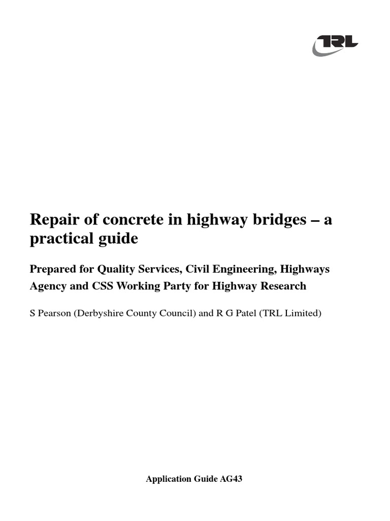 Repair of Concrete in Highway Bridges - A Practical Guide | PDF ...