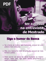 Como Ter Sucesso Na Entrevista de Mestrado