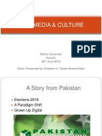 New Media & Culture: Bahria University Karachi 24 June 2019 Demo Presented By: Khabeer-ul-Tanwir Ahmad Khan