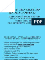 Report Generation (In MIS Portal)