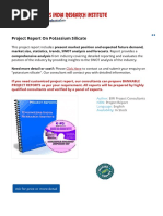 Project Report On Potassium Silicate