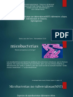Infección Por Micobacterias No Tuberculosas(MNT)