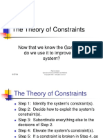 The Theory of Constraints: Now That We Know The Goal, How Do We Use It To Improve Our System?