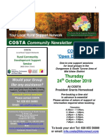 COSTA Newsletter - Oct 2019