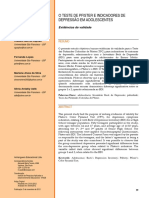 O Teste de Pfister e Indicadores de Depressão em Adolescentes