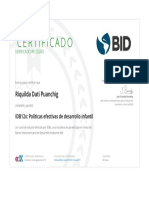 Certificado IDBx IDB12x - EdX