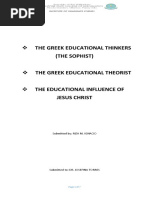 The Greek Educational Thinkers