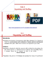 Unit 4- Organizing and Staffing