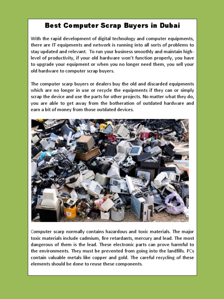 Top Computer Scrap Buyers in Dubai | PDF