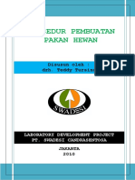 Prosedur Pembuatan Pakan Hewan PDF