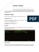 Change Hostname in Linux