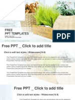 Small Plant Pot Displayed PowerPoint Templates Widescreen