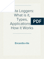 Data Loggers: What Is It, Types, Applications & How It Works