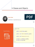 Working With Classes and Objects Slides