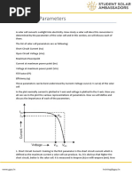 Solar Cell I-V Characteristics Explained | PDF | Photovoltaics | Solar Cell