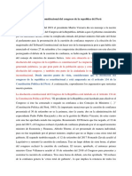 Disolución del Congreso amparada en el Art. 134