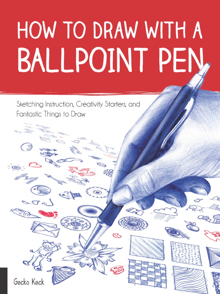 How To Draw With A Ballpoint Pen. Sketching Instruction, Creativity ...