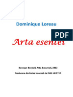 Dominique Loreau - Arta Esentei PDF