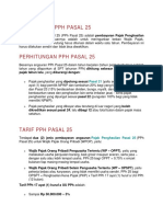 Pengertian PPH Pasal 25