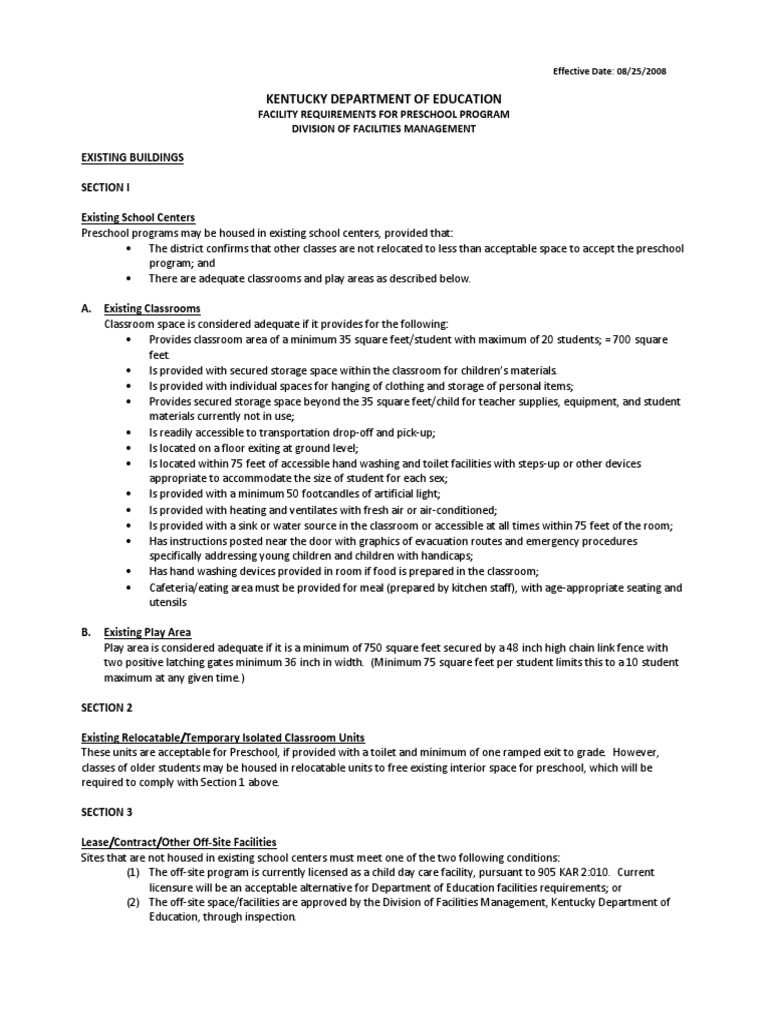 STATE REQUIREMENTS FOR EDUCATIONAL FACILITIES visual data 5