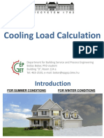 COOLING LOAD CALCULATION