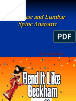 Thoracic and Lumbar Spine Anatomy: DR .S.Nizamudeen