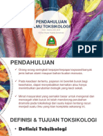 PPT Pendahuluan Ilmu Toksikologi