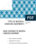 Types of Material Handling Equipments