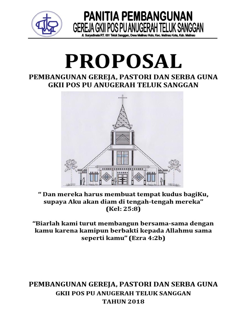 Proposal Pembangunan Gereja Docx