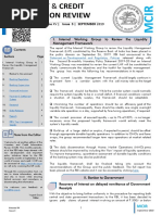 Volume XV - Issue 3 - SEPTEMBER 2019: I. Internal Working Group To Review The Liquidity Management Framework