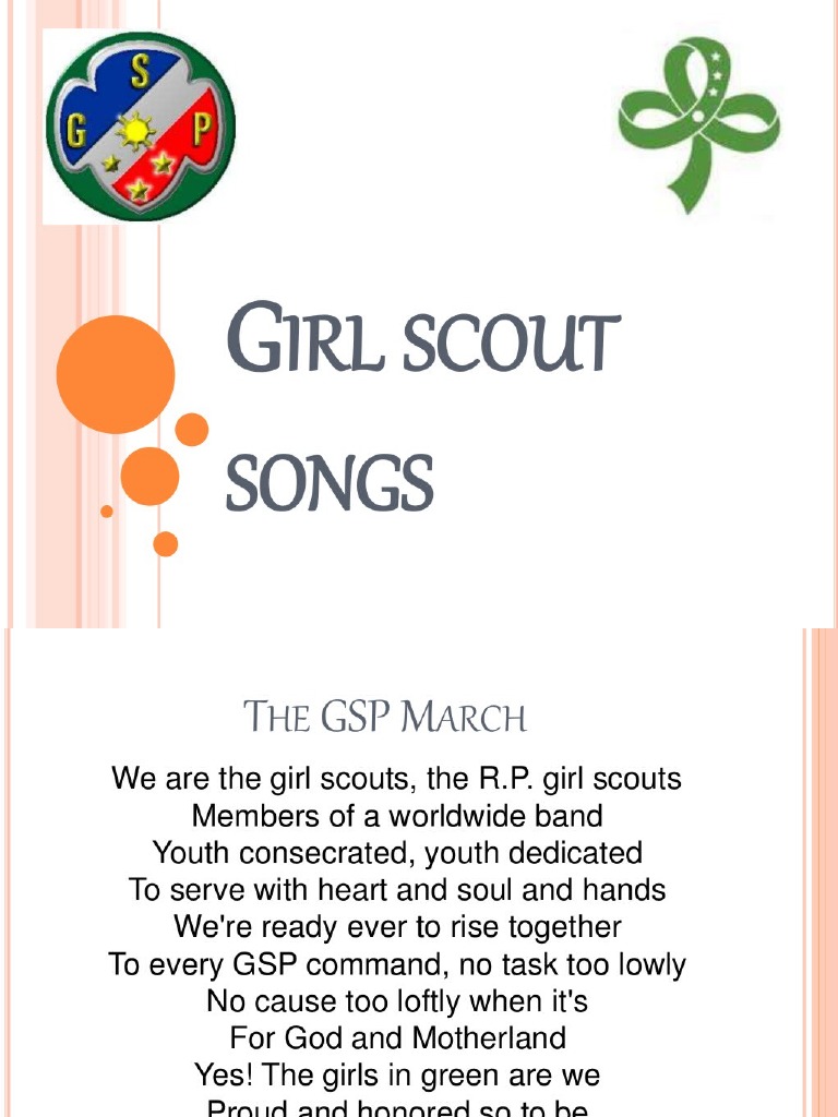 Girl Scout Songs PDF PDF