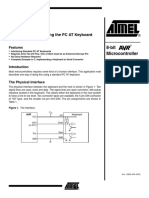 AVR313: Interfacing The PC AT Keyboard: 8-Bit Microcontroller Application Note