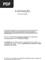 Conceitos de apuração jornalística 
