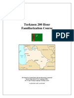 Turkmen 200 Hour Familiarization Course