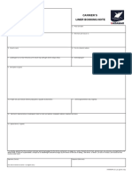 Carrier's Booking Note PDF