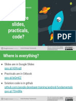 Where Are Slides, Practicals, Code?: Android Developer Fundamentals