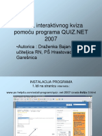 Izrada Interaktivnog Kviza - Quiz