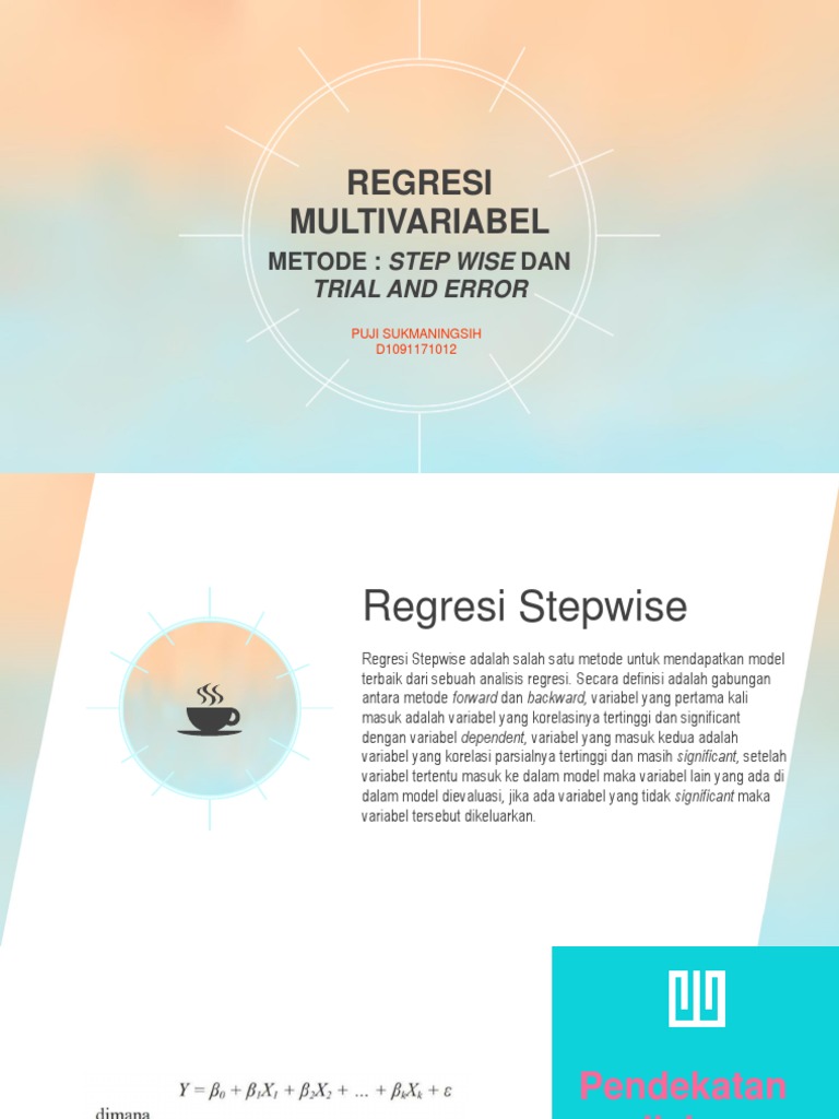 Regresi Multivariable: Stepwise & Trial | PDF