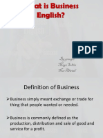 What Is Business English by Mega