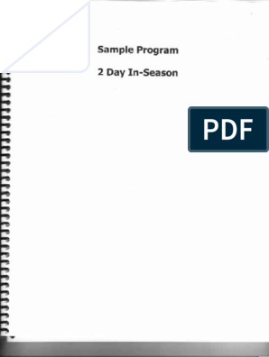 Mike Boyle Programs PDF
