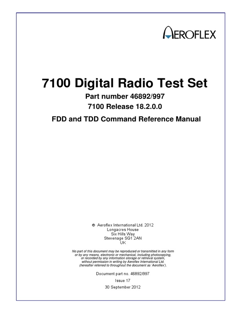 7100 Command Reference Manual | PDF | Bracket | Parameter (Computer ...