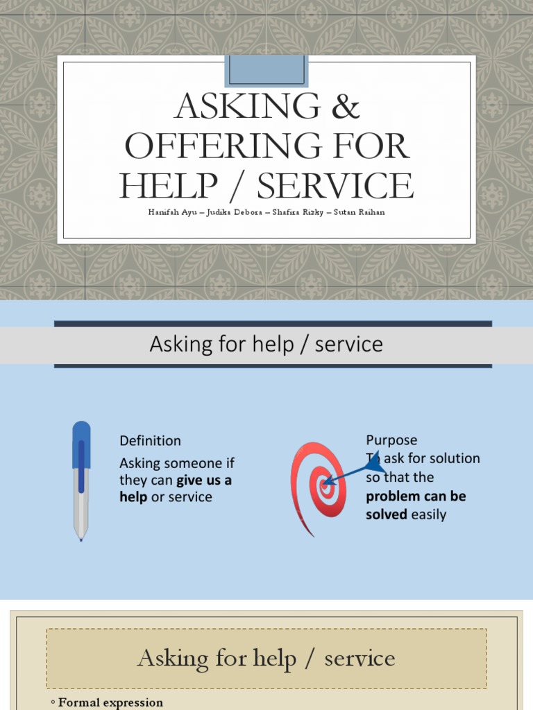Asking & Offering For Help | PDF | Career & Growth | Self-Improvement