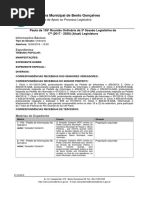 Relatorio Pauta Sessao 16 Set