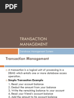 Transaction Management