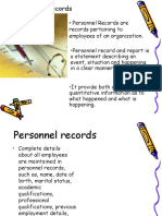 Personnel Records
