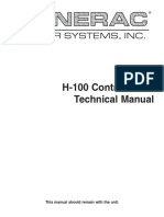 H-100 Control Panel Technical Manual: Power Systems, Inc