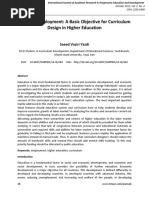 Effective Employment: A Basic Objective For Curriculum Design in Higher Education