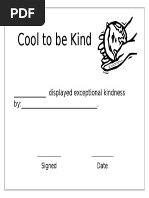 Kindness Certificate Editable (1)