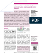 Comparison of The Effectiveness of Video and Traditional Demonstration On Nursing Students Learning Skills of Performing Obstetrical Palpation